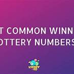 what numbers are the most winning numbers in the lottery?